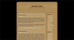 Desktop Screenshot of glorioustruth.com