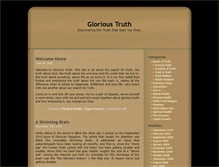 Tablet Screenshot of glorioustruth.com